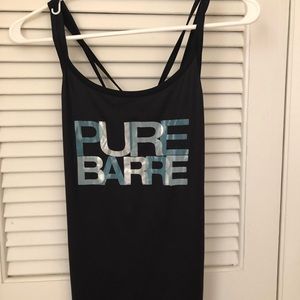 Pure barre black workout tank